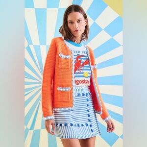 NEW HUNTER BELL Large coco jacket in pink tweed